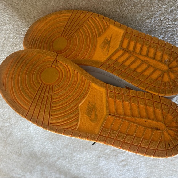 Rare Nike Air Jordan‎ Mid Taxi 2022 Black/Yellow/White Sneakers. Men size 11.5 - Picture 8 of 9